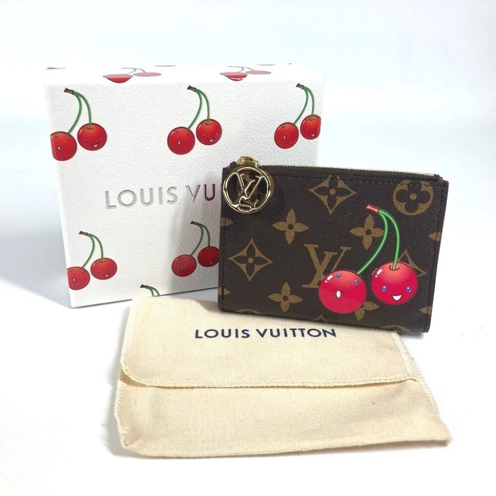 LOUIS VUITTON M13420 Monogram Portefeuille-Lisa Cherry Compact Wallet Unused - Picture 8 of 16
